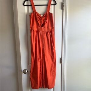 Monteau Vibrant Orange Jumpsuit